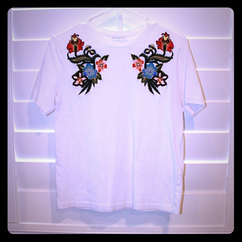 Sandro white t-shirt